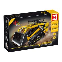 HAPPY BUILD SHINEYU XINYU YC-22007 22007 YC22007 non  TRÌNH TẢI TRƯỢT 1:12. tỷ lệ 1:12 bộ đồ chơi xếp lắp ráp ghép mô hình Build Team SHINE YU SKID STEER LOADER Đội Xây Dựng 1800 khối