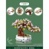 ZUANMA 100-1 non  CÂY TRỒNG TRONG CHẬU BITAOCHUN bộ đồ chơi xếp lắp ráp ghép mô hình Flowers Hoa 462 khối