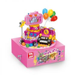 HAPPY BUILD SHINEYU XINYU YC-50002 50002 YC50002 non  HỘP NHẠC CARNIVAL bộ đồ chơi xếp lắp ráp ghép mô hình Creator MUSIC BOX Sáng Tạo 302 khối