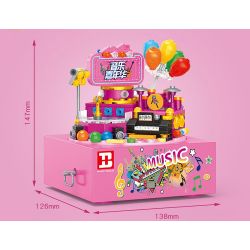 HAPPY BUILD SHINEYU XINYU YC-50002 50002 YC50002 non  HỘP NHẠC CARNIVAL bộ đồ chơi xếp lắp ráp ghép mô hình Creator MUSIC BOX Sáng Tạo 302 khối