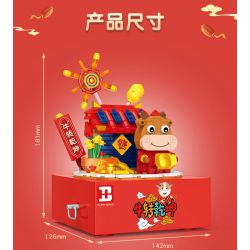 HAPPY BUILD SHINEYU XINYU YC-50001 50001 YC50001 non  HỘP NHẠC RUSH RUSHING bộ đồ chơi xếp lắp ráp ghép mô hình Creator MUSIC BOX Sáng Tạo 322 khối