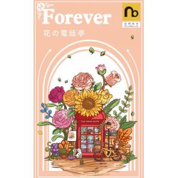 NATSU 200621 non  TRẠM ĐIỆN THOẠI HOA bộ đồ chơi xếp lắp ráp ghép mô hình FOREVER 1208 khối