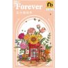 NATSU 200621 non  TRẠM ĐIỆN THOẠI HOA bộ đồ chơi xếp lắp ráp ghép mô hình FOREVER 1208 khối