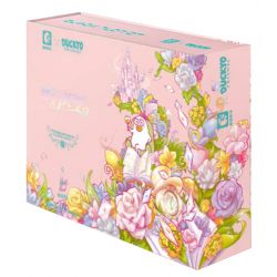 SEMBO 611072 non  CỬA HÀNG HOA LÂU ĐÀI TRONG MƠ CỦA BÉ LIU YA bộ đồ chơi xếp lắp ráp ghép mô hình Flowers 3060 khối