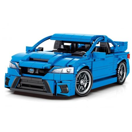 SEMBO 705806 non  SUBARU WRX STI 1:18 tỷ lệ 1:18 bộ đồ chơi xếp lắp ráp ghép mô hình Racers Đua Tốc Độ 812 khối
