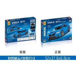 SEMBO 705806 non  SUBARU WRX STI 1:18 tỷ lệ 1:18 bộ đồ chơi xếp lắp ráp ghép mô hình Racers Đua Tốc Độ 812 khối