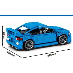 SEMBO 705806 non  SUBARU WRX STI 1:18 tỷ lệ 1:18 bộ đồ chơi xếp lắp ráp ghép mô hình Racers Đua Tốc Độ 812 khối