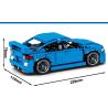 SEMBO 705806 non  SUBARU WRX STI 1:18 tỷ lệ 1:18 bộ đồ chơi xếp lắp ráp ghép mô hình Racers Đua Tốc Độ 812 khối
