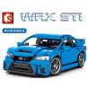 SEMBO 705806 non  SUBARU WRX STI 1:18 tỷ lệ 1:18 bộ đồ chơi xếp lắp ráp ghép mô hình Racers Đua Tốc Độ 812 khối