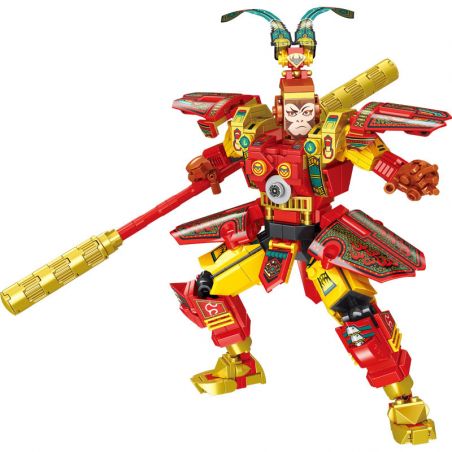 GAOMISI T3053 3053 non  CHIẾN BINH VÔ SONG WUKONG MECHA HOVER TANK bộ đồ chơi xếp lắp ráp ghép mô hình 468 khối