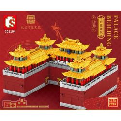 SEMBO 201104 non  BỮA TRƯA bộ đồ chơi xếp lắp ráp ghép mô hình Architecture PALACE BUILDING Công Trình Kiến Trúc 1905 khối