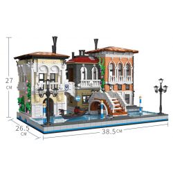 JIESTAR 89122 non  VENICE. bộ đồ chơi xếp lắp ráp ghép mô hình Creator Expert THE LITTLE VENICE Chuyên Gia Sáng Tạo 3050 khối
