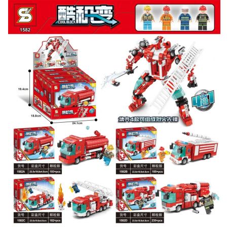 SHENG YUAN SY 1582 non  PIONEER. bộ đồ chơi xếp lắp ráp ghép mô hình Creator N In 1 COOLBLOCK 795 khối