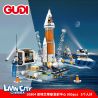 GUDI 10804 non  TRUNG TÂM PHÓNG ATLANTIS. bộ đồ chơi xếp lắp ráp ghép mô hình LIVIN'CITY 905 khối