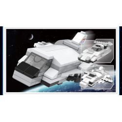 COGO 13065 non  TÀU VŨ TRỤ THẦN CHÂU TÁM TRONG MỘT bộ đồ chơi xếp lắp ráp ghép mô hình Space Thám Hiểm Không Gian