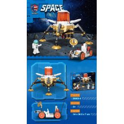 SHENZHEN RAEL ENTERTAINMENT 20003-4 non  KHÔNG GIAN: LANDER. bộ đồ chơi xếp lắp ráp ghép mô hình SPACE