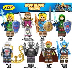 KOPF KF6184 6184 KF1899 1899 KF1900 1900 KF1901 1901 KF1902 1902 KF1903 1903 KF1904 1904 KF1905 1905 KF1906 1906 non  CÁC NHÂN VẬT NHỎ CỦA LEGEND OF ZELDA 8 bộ đồ chơi xếp lắp ráp ghép mô hình Movie & Game THE LEGEND OF ZELDA Phim Và Trò Chơi
