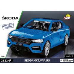COBI 24343 24342 non  SKODA OCTAVIA RS tỷ lệ 1:12 bộ đồ chơi xếp lắp ráp ghép mô hình Model Team ŠKODA OCTAVIA RS Mô Hình Hiện Đại 2405 khối