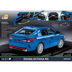 COBI 24343 24342 non  SKODA OCTAVIA RS tỷ lệ 1:12 bộ đồ chơi xếp lắp ráp ghép mô hình Model Team ŠKODA OCTAVIA RS Mô Hình Hiện Đại 2405 khối