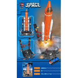 SHENZHEN RAEL ENTERTAINMENT 20003-2 non  TÊN LỬA KHÔNG GIAN bộ đồ chơi xếp lắp ráp ghép mô hình SPACE