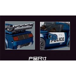 MouldKing 27002 Mould King 27002 non  XE CẢNH SÁT CHẶN ĐƯỜNG bộ đồ chơi xếp lắp ráp ghép mô hình  Kỹ Thuật Công Nghệ Cao Mô Hình Phương Tiện 356 khối