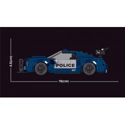 MouldKing 27002 Mould King 27002 non  XE CẢNH SÁT CHẶN ĐƯỜNG bộ đồ chơi xếp lắp ráp ghép mô hình  Kỹ Thuật Công Nghệ Cao Mô Hình Phương Tiện 356 khối