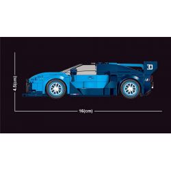 MouldKing 27001 Mould King 27001 non  BUGATTIVISION GT bộ đồ chơi xếp lắp ráp ghép mô hình  BUGATTI VISION GT Kỹ Thuật Công Nghệ Cao Mô Hình Phương Tiện 336 khối