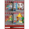 SX 1056 non  HỢP TÁC XÃ KẾT THÀNH PHỐ ĐEN 8 bộ đồ chơi xếp lắp ráp ghép mô hình Minecraft Game Xây Dựng