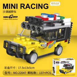 Decool 22047 Jisi 22047 non  4 MÔ HÌNH bộ đồ chơi xếp lắp ráp ghép mô hình Mini Racing Pacemaker Đua Xe Mini 137 khối