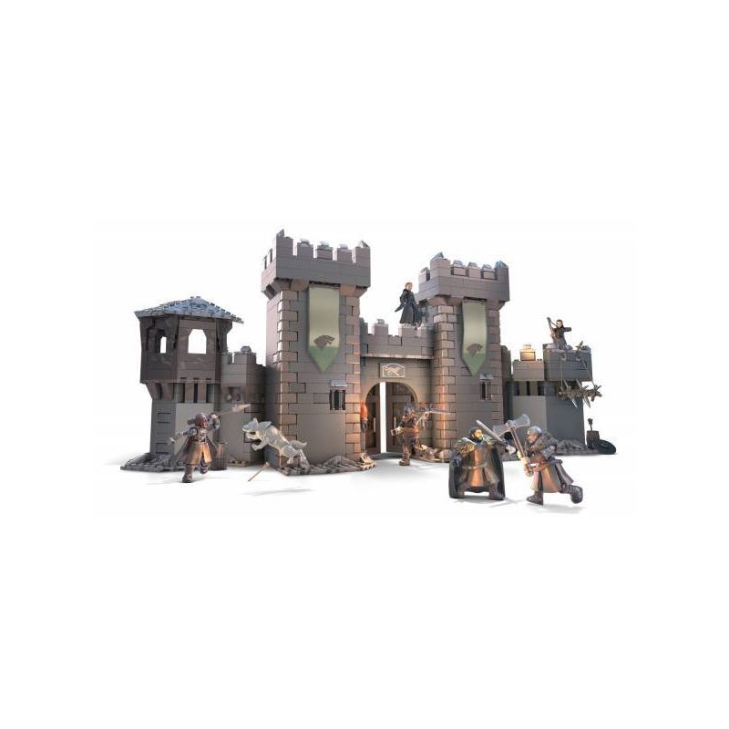 MEGA BLOKS GMN75 non  TRẬN WINTERFELL bộ đồ chơi xếp lắp ráp ghép mô hình Game Of Thrones GAME OF THRONES BATTLE WINTERFELL Trò Chơi Vương Quyền 1208 khối
