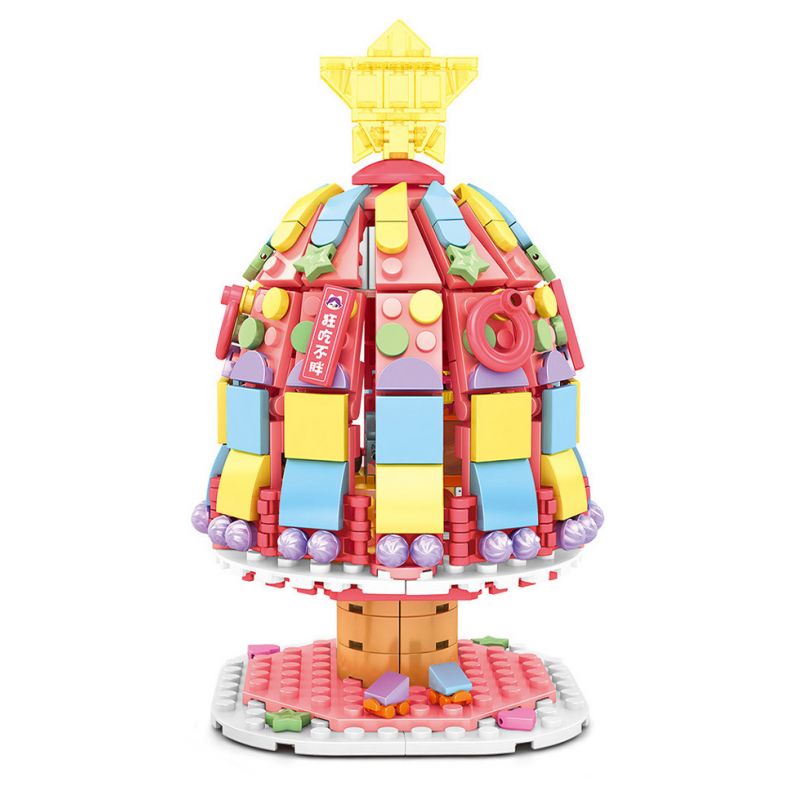 SEMBO 604026 non  CÂY ĐỨNG bộ đồ chơi xếp lắp ráp ghép mô hình  Các Bạn Gái 640 khối