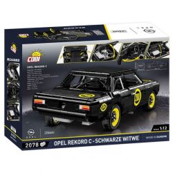 COBI 24333 24332 non  欧宝 RECORD BLACK WIDOW tỷ lệ 1:12 bộ đồ chơi xếp lắp ráp ghép mô hình Model Team OPEL REKORD C SCHWARZE WITWE Mô Hình Hiện Đại 2078 khối