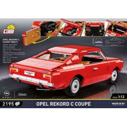 COBI 24344 24345 non  OPEL REKORD C COUPE tỷ lệ 1:12 bộ đồ chơi xếp lắp ráp ghép mô hình Model Team Mô Hình Hiện Đại 2195 khối