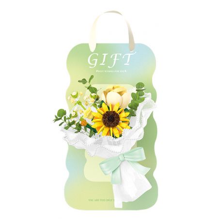 WEKKI 517202 non  HUAYU CHO BẠN ÁNH NẮNG bộ đồ chơi xếp lắp ráp ghép mô hình Flowers FLOWERS FOR YOU Hoa