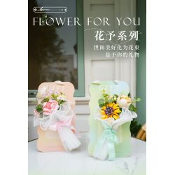 WEKKI 517202 non  HUAYU CHO BẠN ÁNH NẮNG bộ đồ chơi xếp lắp ráp ghép mô hình Flowers FLOWERS FOR YOU Hoa