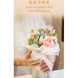 WEKKI 517202 non  HUAYU CHO BẠN ÁNH NẮNG bộ đồ chơi xếp lắp ráp ghép mô hình Flowers FLOWERS FOR YOU Hoa