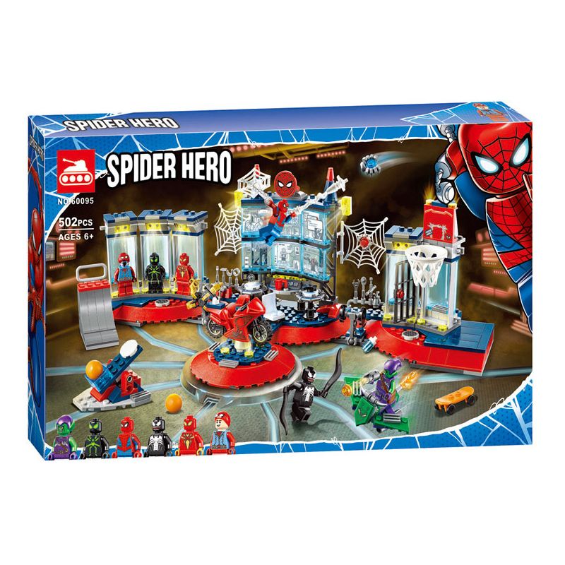 NOT  ATTACK ON THE SPIDER LAIR 76175 TANK 60095 XINH 9030 xếp lắp ráp ghép mô hình TẤN CÔNG VÀO HANG NHỆN Marvel Super Heroes Siêu Anh Hùng Marvel 466 khối