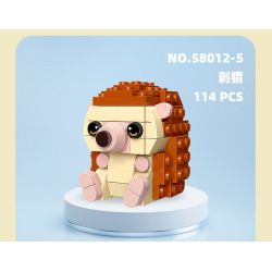 JIESTAR 58012 non  THIÊN ĐƯỜNG THÚ CƯNG DỄ THƯƠNG 6 LOẠI HỒNG HẠC KHỈ ĐỘT LƯNG BẠC GẤU TRÚC CÚ NHÍM CÁO bộ đồ chơi xếp lắp ráp ghép mô hình PETS 639 khối