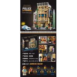 NOT  POLICE STATION 10278 1661 xếp lắp ráp ghép mô hình ĐỒN CẢNH SÁT Icons 2923 khối