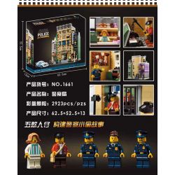 NOT  POLICE STATION 10278 1661 xếp lắp ráp ghép mô hình ĐỒN CẢNH SÁT Icons 2923 khối