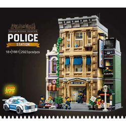 NOT  POLICE STATION 10278 1661 xếp lắp ráp ghép mô hình ĐỒN CẢNH SÁT Icons 2923 khối