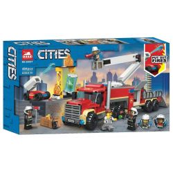 NOT  FIRE COMMAND UNIT 60282 TANK 60057 xếp lắp ráp ghép mô hình TRUNG TÂM ĐIỀU KHIỂN CHỮA CHÁY DI ĐỘNG ĐƠN VỊ CHỈ HUY City Thành Phố 380 khối