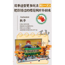 VIGGI 506000 non  XE LỬA KAMAKURA bộ đồ chơi xếp lắp ráp ghép mô hình Seasonal Mùa Lễ Hội 1921 khối