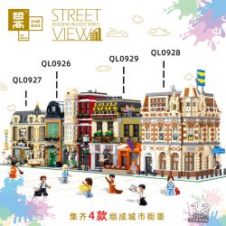ZHEGAO QL0926 0926 non  QL0926. bộ đồ chơi xếp lắp ráp ghép mô hình Creator Expert STREET VIEW Chuyên Gia Sáng Tạo