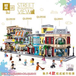 ZHEGAO QL0938 0938 non  QL0938. bộ đồ chơi xếp lắp ráp ghép mô hình Creator Expert STREET VIEW Chuyên Gia Sáng Tạo