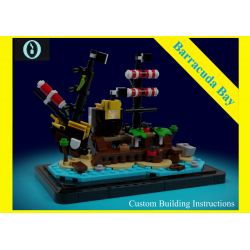 REBRICKABLE MOC-38553 38553 MOC38553 non  BẢN SAO THU NHỎ CỦA CƯỚP BIỂN VỊNH BARRACUDA bộ đồ chơi xếp lắp ráp ghép mô hình Creator PIRATE Sáng Tạo 364 khối