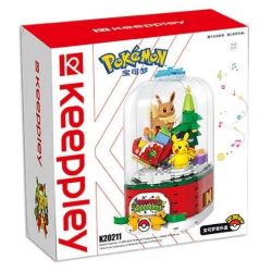 KEEPPLEY K20211 20211 non  HỘP NHẠC POKÉMON bộ đồ chơi xếp lắp ráp ghép mô hình POKEMON