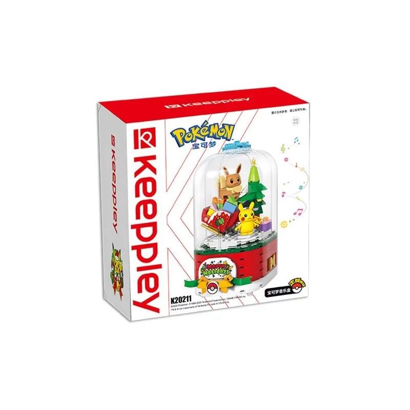 KEEPPLEY K20211 20211 non  HỘP NHẠC POKÉMON bộ đồ chơi xếp lắp ráp ghép mô hình POKEMON