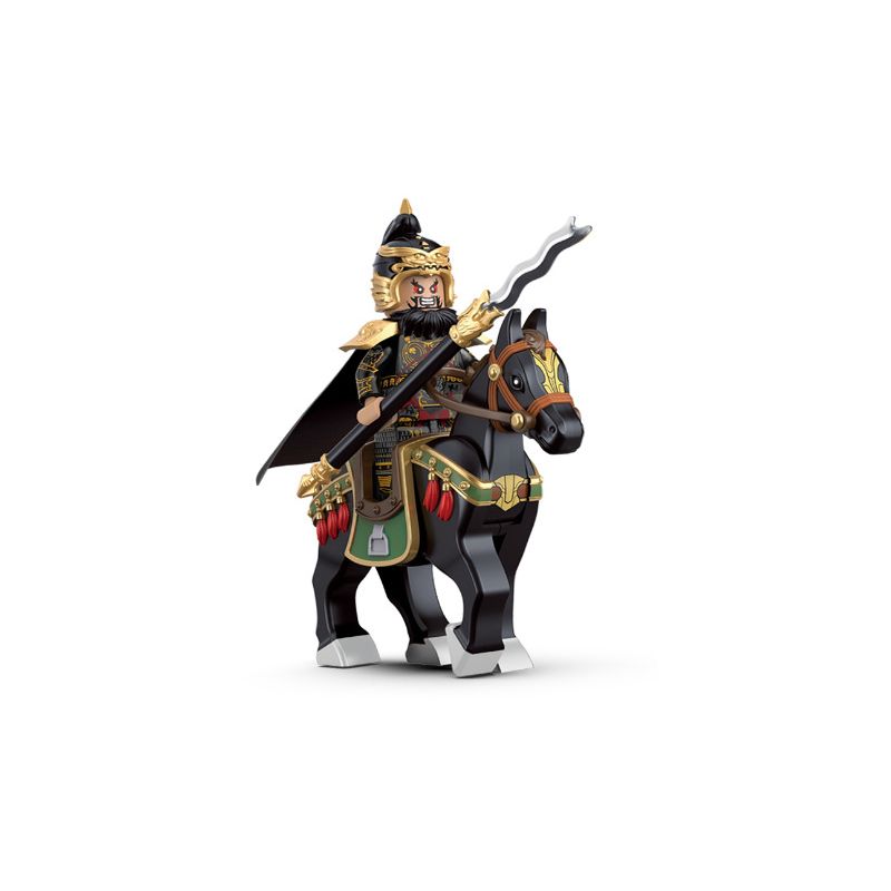 DECOOL BRICKCOOL 20801 non  ANH HÙNG NHỎ BÉ CỦA BA VƯƠNG QUỐC ZHANG FEI · MÂY ĐEN GIẪM LÊN TUYẾT bộ đồ chơi xếp lắp ráp ghép mô hình Three Kingdoms VEXILLARY Tam Quốc Diễn Nghĩa 16 khối