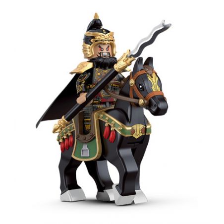 DECOOL BRICKCOOL 20801 non  ANH HÙNG NHỎ BÉ CỦA BA VƯƠNG QUỐC ZHANG FEI · MÂY ĐEN GIẪM LÊN TUYẾT bộ đồ chơi xếp lắp ráp ghép mô hình Three Kingdoms VEXILLARY Tam Quốc Diễn Nghĩa 16 khối